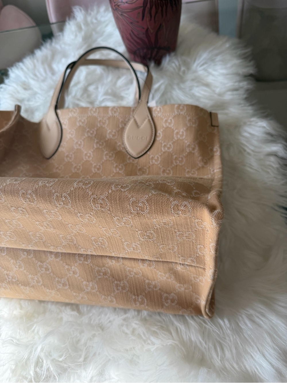 GUCCI DENIM OPHEDIA GG TOTE BAG LARGE - Picture 6 of 16